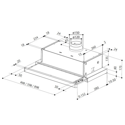Вытяжка кухонная Faber Flexa Ng Hip Am A60 (315.0635.133) Винница - изображение 3