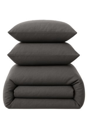 Ecotton Наволочка Ecotton 70х70 см фланель із бавовни Grey сірий Коломия