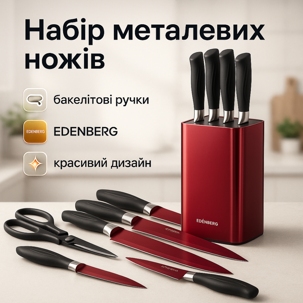 Кухонные ножи высокого качества, Бюджетные кухонные ножи, Набор хороших качественных кухонных ножей SA-15 Львов - изображение 12