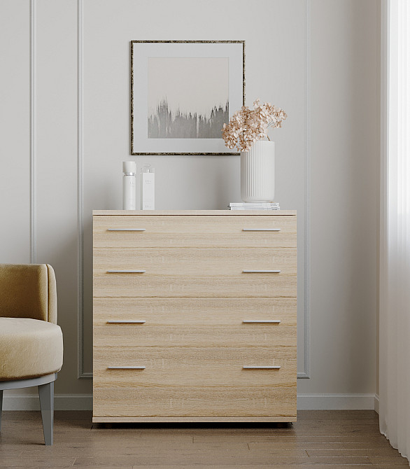 Комод для постільної білизни Еверест К-2 80х45х85 дуб сонома (телескопи) (DTM-2451) Дніпро - фото 1