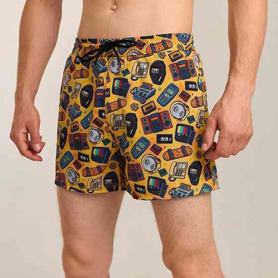 Принтовані чоловічі шорти для плавання Pobedov Pool day Patern Київ