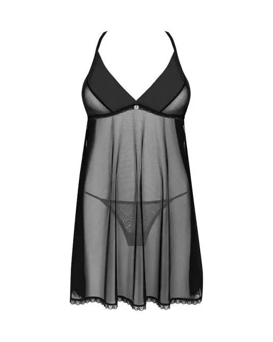 Пеньюар і трусики Obsessive Latinesa babydoll & thong M/L Львов - изображение 3