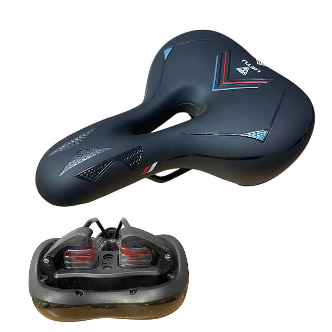 Сідло для велосипеда комфортне із силіконовим амортизатором Feel Fit ZD-029 240*180 мм Бровари - фото 1
