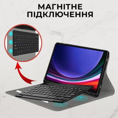 Чехол для планшета AirOn Premium Samsung Galaxy Tab S9 Plus 12.4'' 2023 + Bluetooth Keyboard (4822352781116) Винница - изображение 4