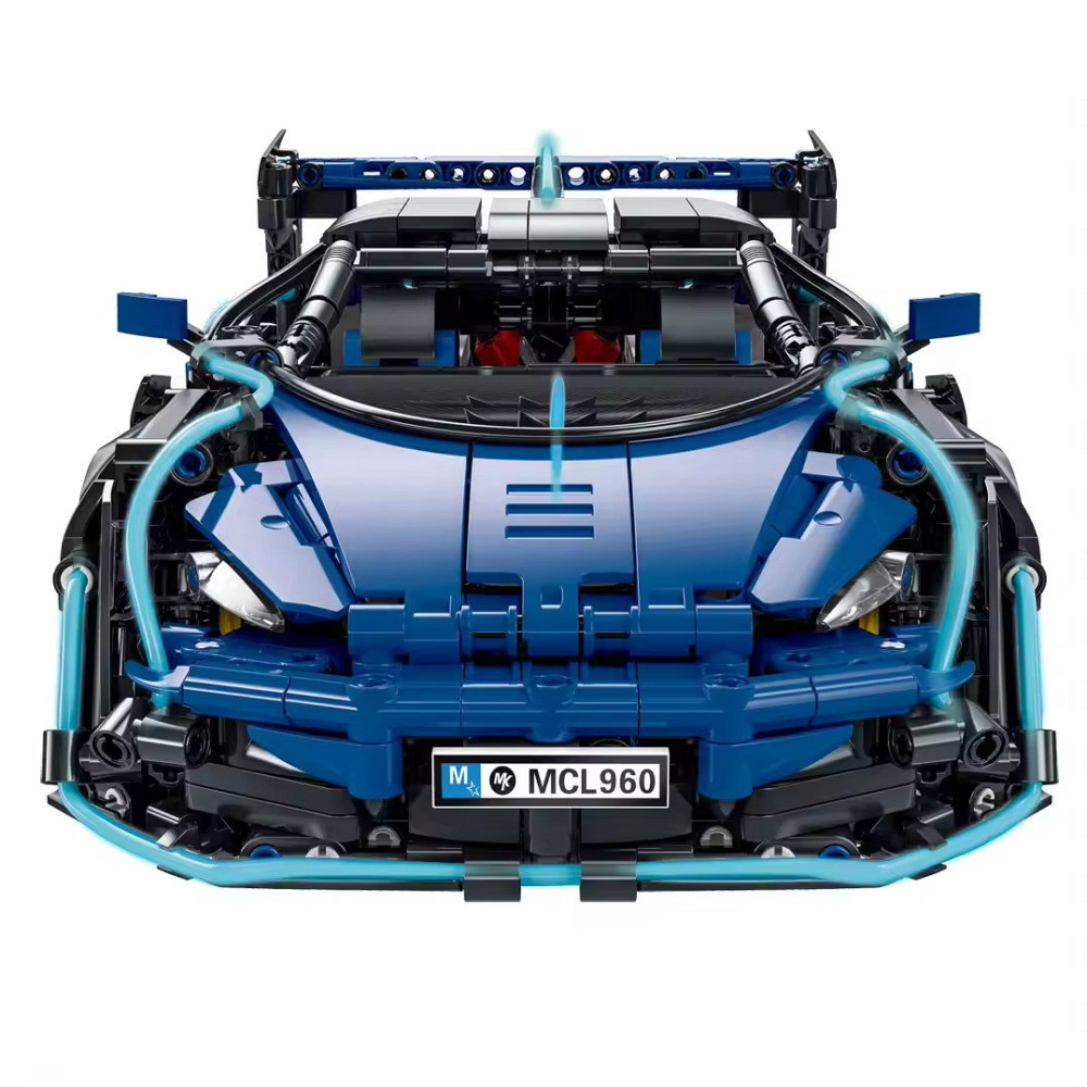 Конструктор спортивний автомобіль на 1529 деталей, синій Кам'янець-Подільський - фото 4