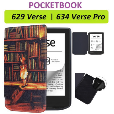 Чехол для электронной книги BeCover Smart Case PocketBook 629 Verse / 634 Verse Pro 6" Library Girl (710975) Винница - изображение 9