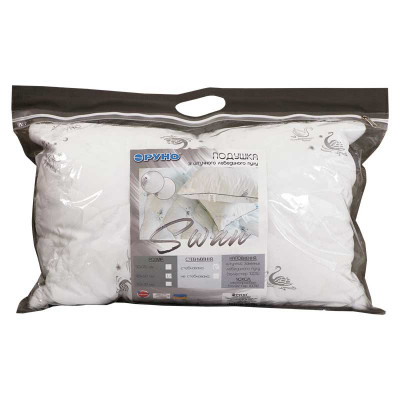 Подушка Руно из искусственного лебединого пуха Swan Luxury 40х60 см (309.52_Swan Luxury) Винница - изображение 8