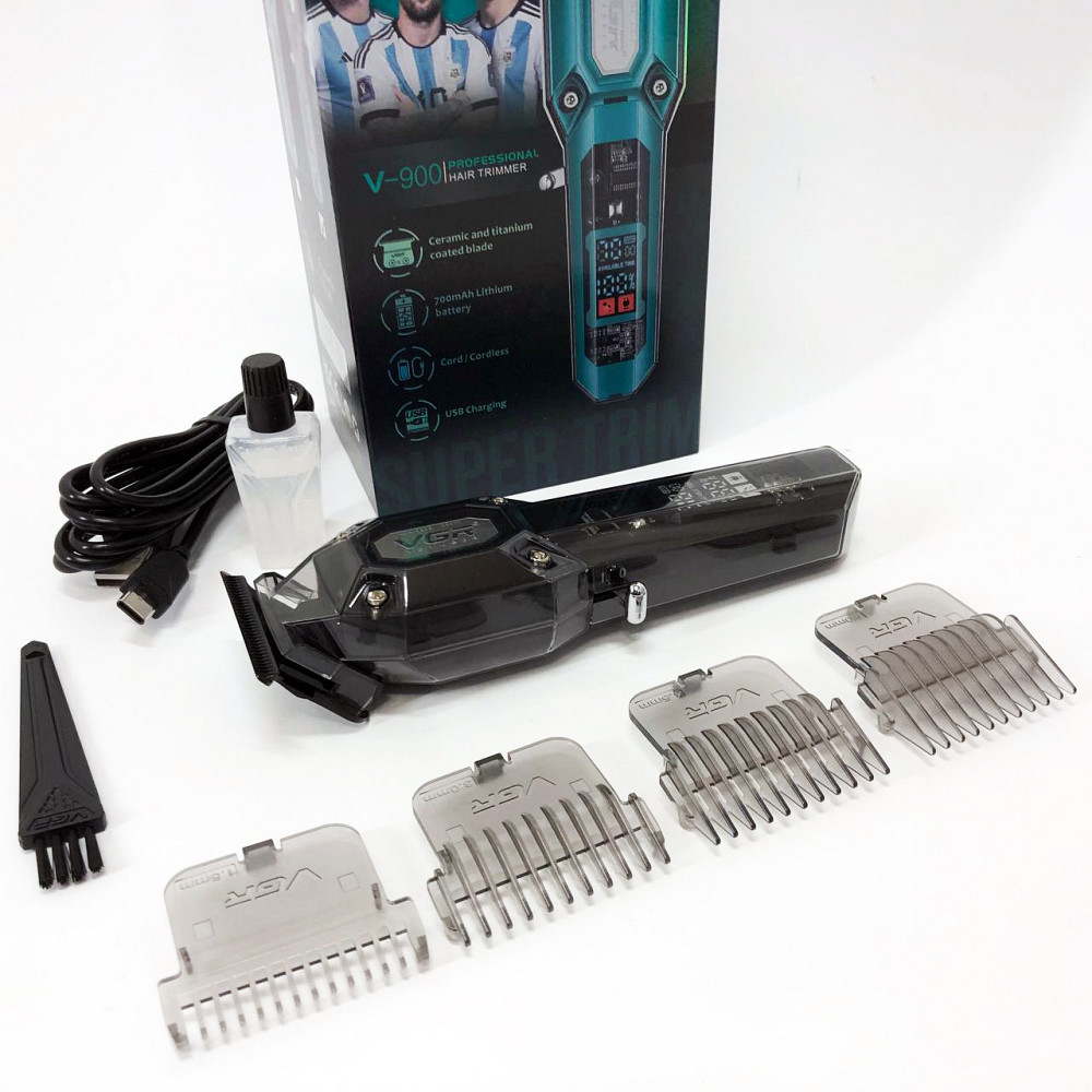 Профессиональная аккумуляторная машинка Аккумулятор VGR V-900, Електромашинка для стрижки BC-61 Львов - изображение 12