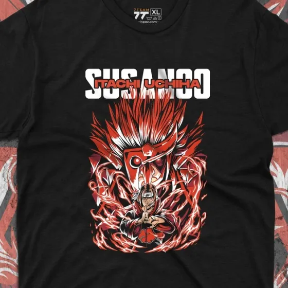 Футболка для подростка мальчика с принтом Наруто Ітачі Сусано Размер 160 Anime10327 Днепр