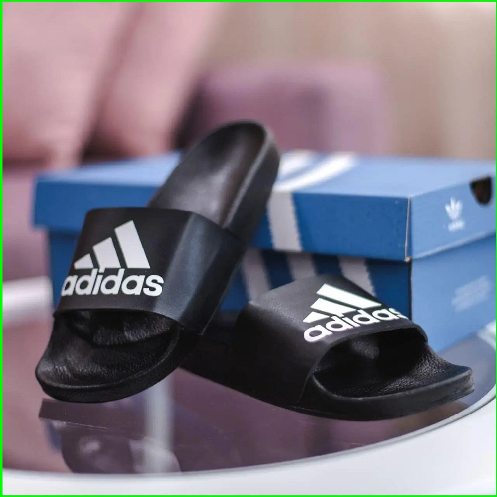 Шльопанці Капці Adidas Сланці Адідас Чорні Жіночі (розміри: 36,37,40) Дніпро - фото 8