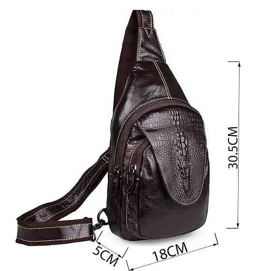 Сумка чоловіча Vintage 14559 з натуральної шкіри Коричнева Київ