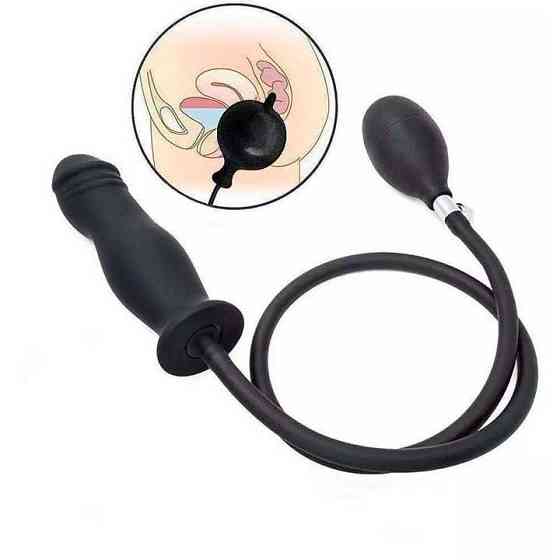 Надувний анальний розширювач Фалос 3,3 см — 5,3 см — Анальні іграшки Вінниця