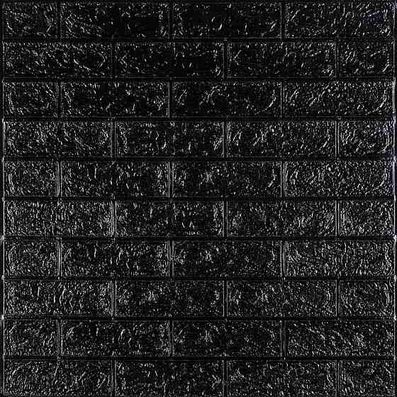 3D панель самоклеющаяся 700x770x5мм кирпич Черный (019-5) SW-00000151 Днепр
