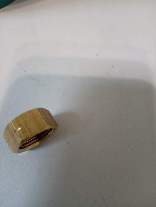 Заглушка латунна на туристичний заправний газовий балон 3/8