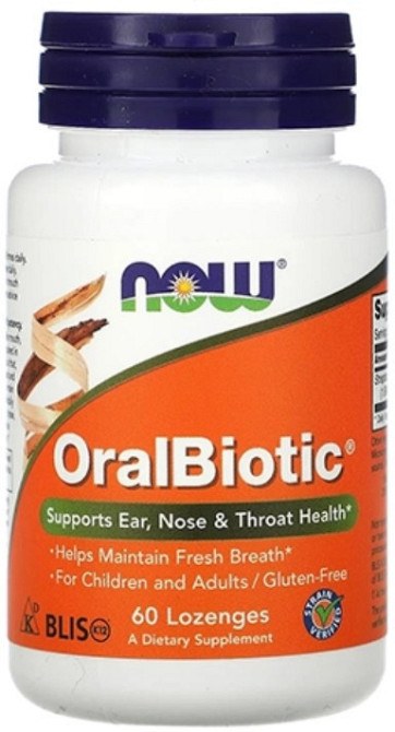 Пробіотик для ЛОР-органів Now Foods OralBiotic 60 льодяників Київ - фото 1