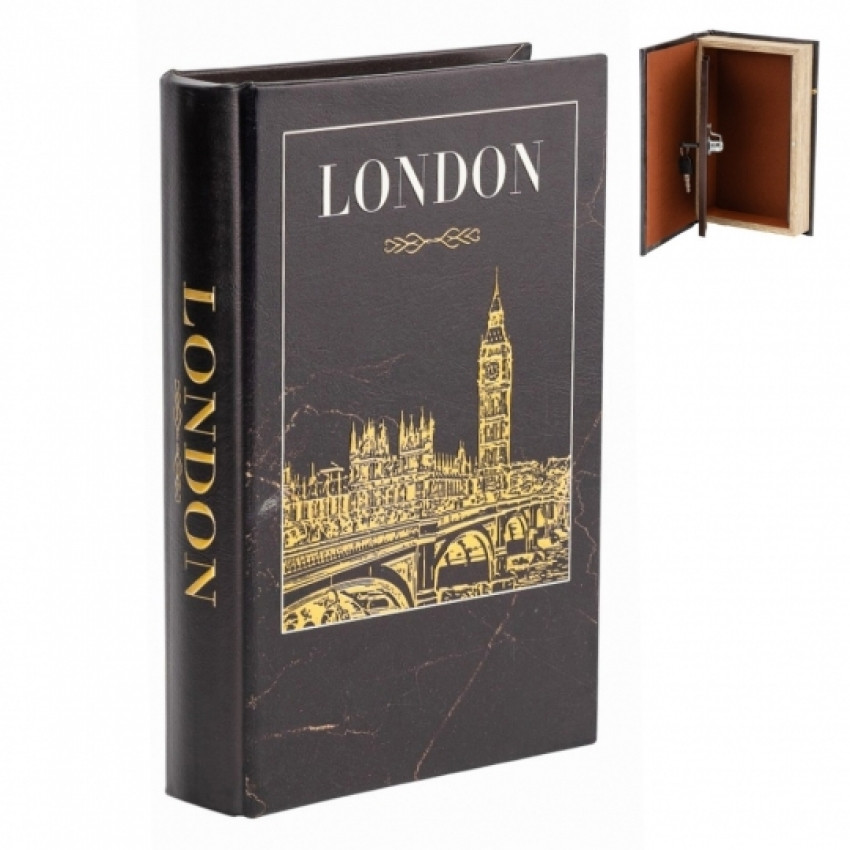 Книга-тайник сейф London для денег и ценностей, 26 см Винница - изображение 1