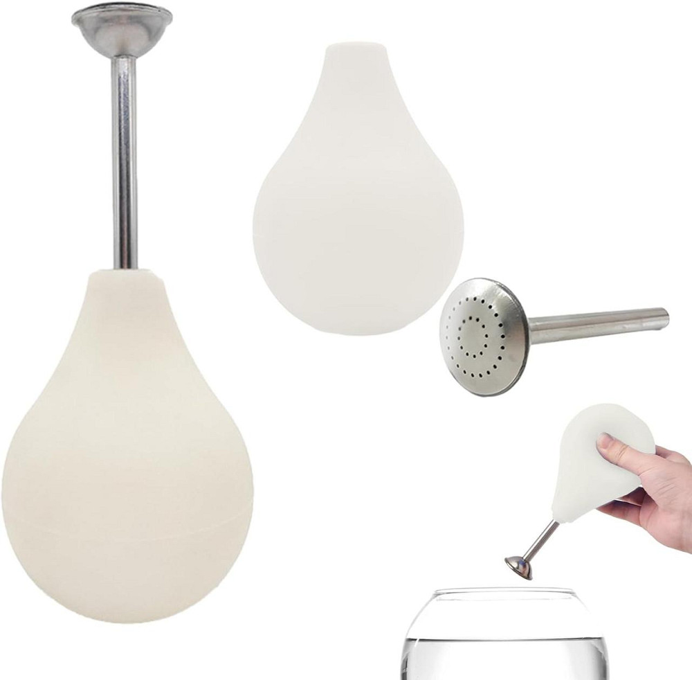 Кулька-розпилювач Brauser 224 мл біла діаметр 79 мм знімна сталева голівка для вологого валяння інструмент для валяння знімний Київ - фото 1