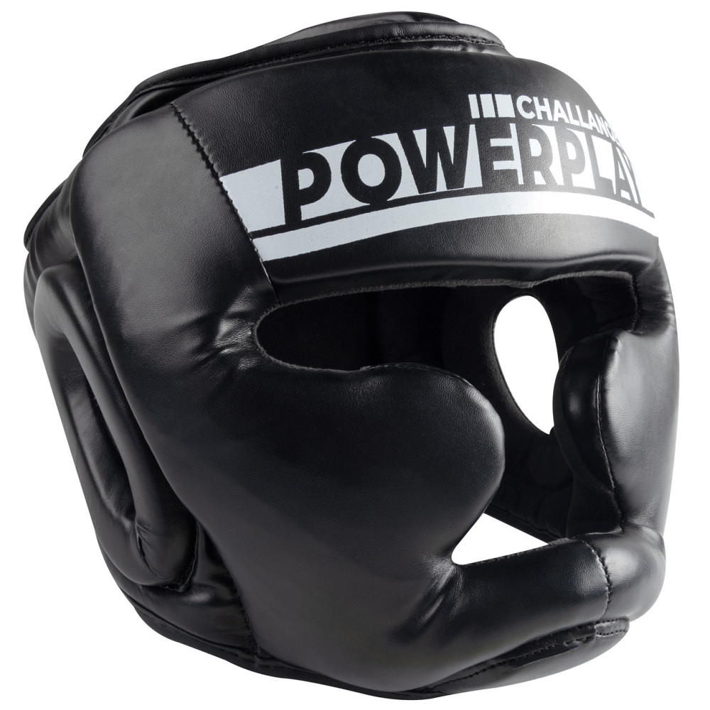 Боксерський шолом тренувальний PowerPlay 3048 Чорно-Білий XL Кам'янське - фото 1