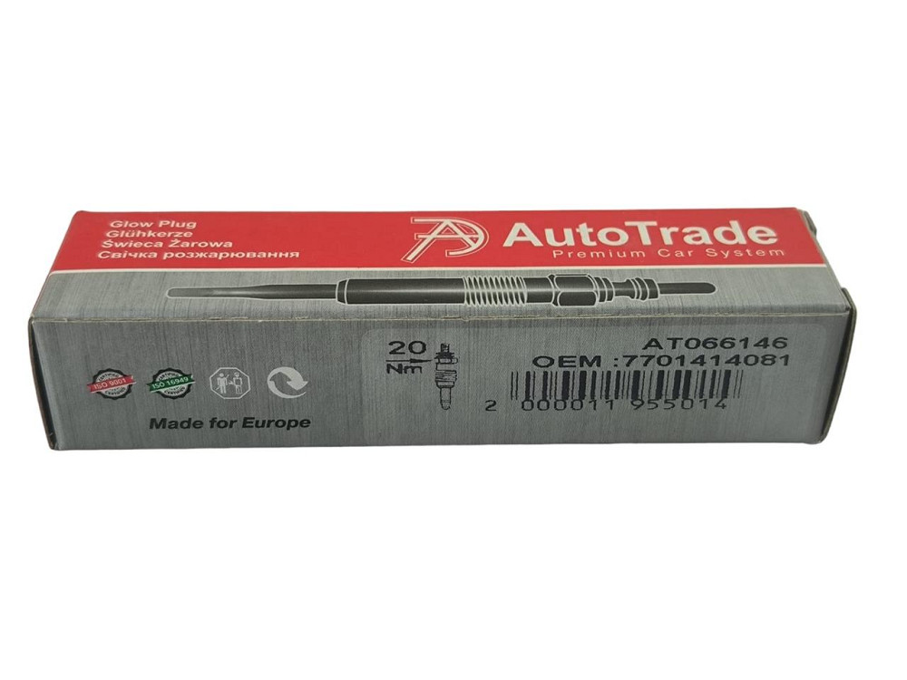 Свічка Fiat Ducato 2.5D 94-02, Renault Master I, II 2.5, 2.8D (11V) Мукачево - фото 2