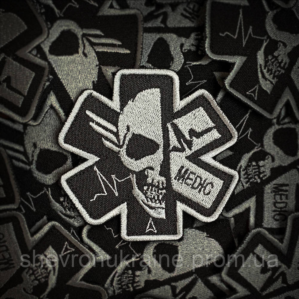 Шеврон MEDIC (Форма контурна. На липучці) Розмір 8x8см Київ - фото 1