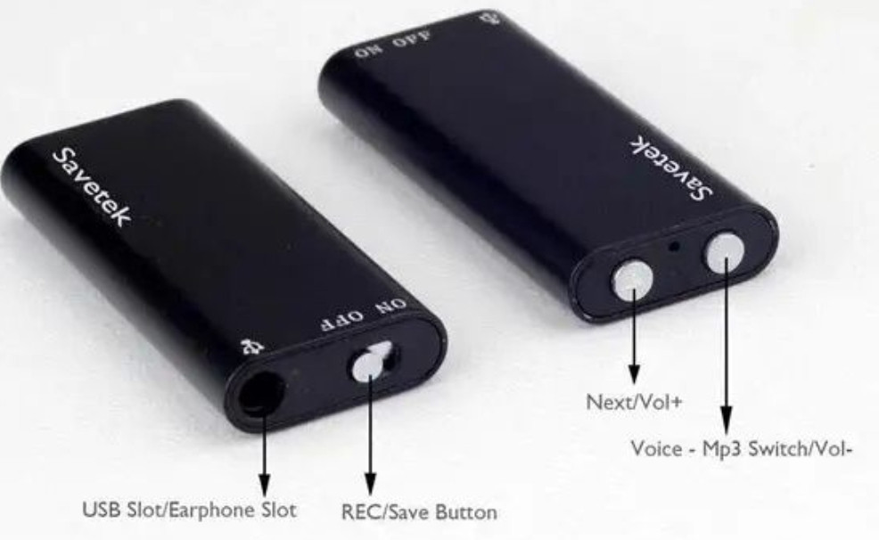 Міні диктофон Savetek 8Gb/16Gb з активацією голосу Харків - фото 2