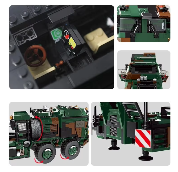 Конструктор дитячий.Транспортер для танків і бронетехніки тягач ігровий SLT-2 на 1912 деталей Кам'янець-Подільський - фото 4