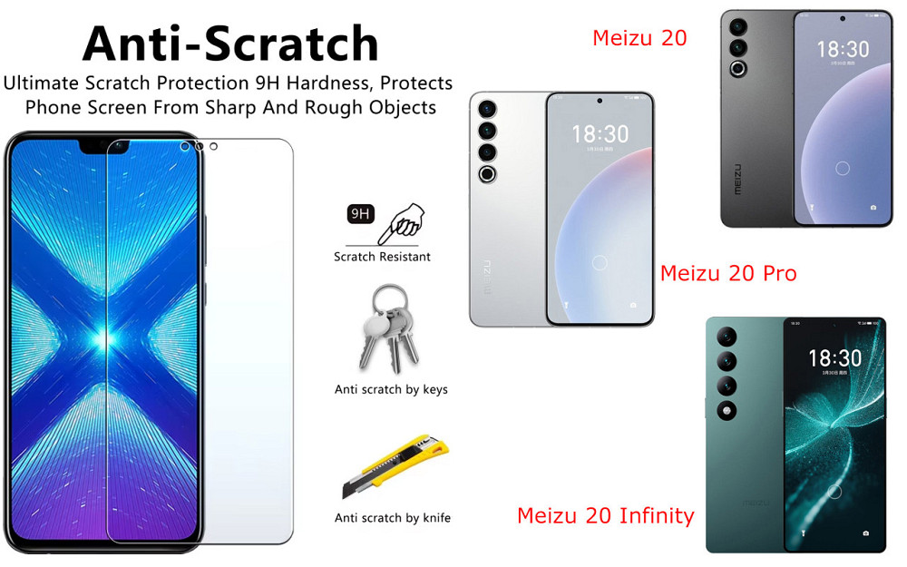 Защитное стекло NeoGlass для Meizu 20, 20 Pro, 20 Infinity – ультрапрозрачное и устойчивое Киев - изображение 1
