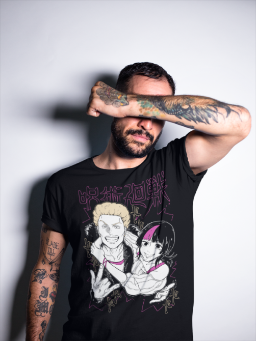 Футболка мужская аниме Магическая битва оверсайз (S/M/L) Черний AnimeJ0010 Днепр - изображение 6