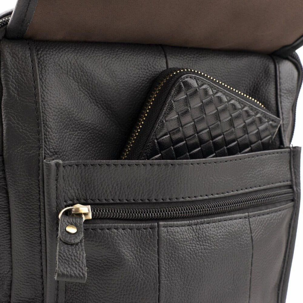 Сумка мужская флотар Vintage 14763 Черная Киев - изображение 1