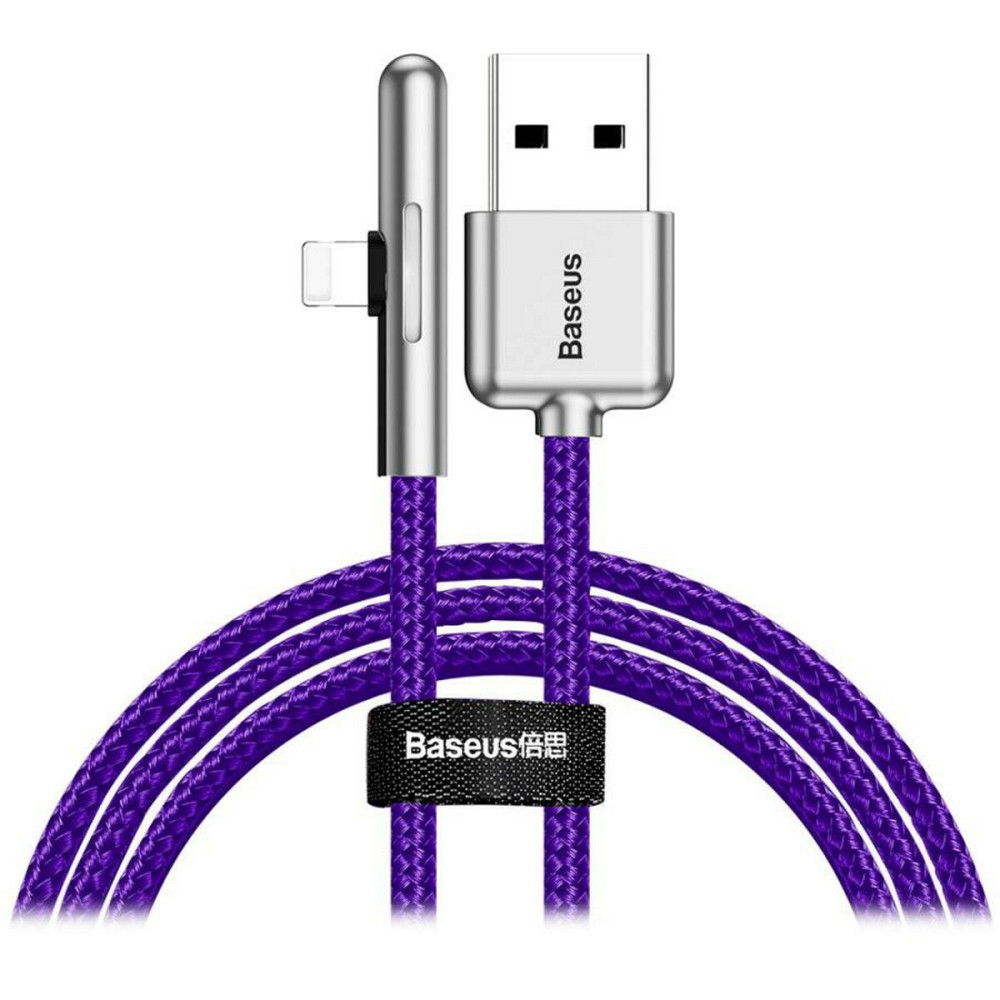 Кабель Baseus Iridescent Lamp Mobile Game Cable USB For iP 1m Purple Киев - изображение 1