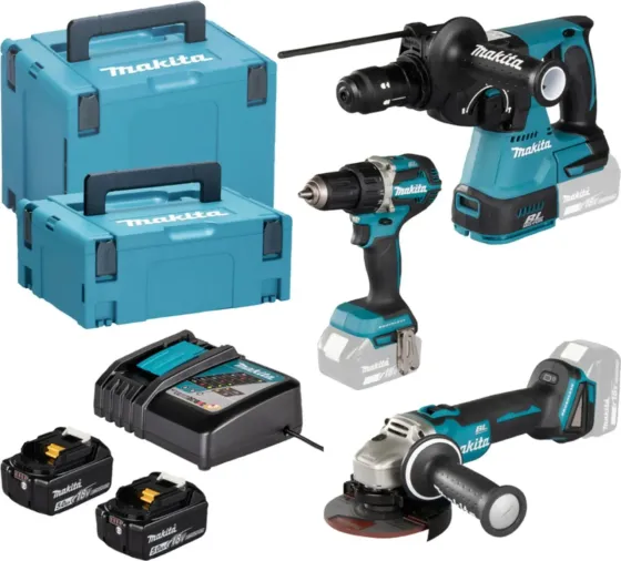 Makita DDF484+DGA504+DHR243+DC18RC+2x DLX3195JX1 Київ