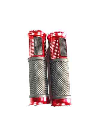 Ручки керма з алюмінію. відбійником (червоні) GJCT Київ