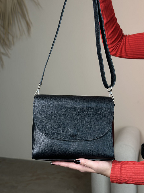 Жіноча сумочка, стильна сумка з натуральної шкіри, маленька бежова сумка клачMasterSem Київ - фото 4