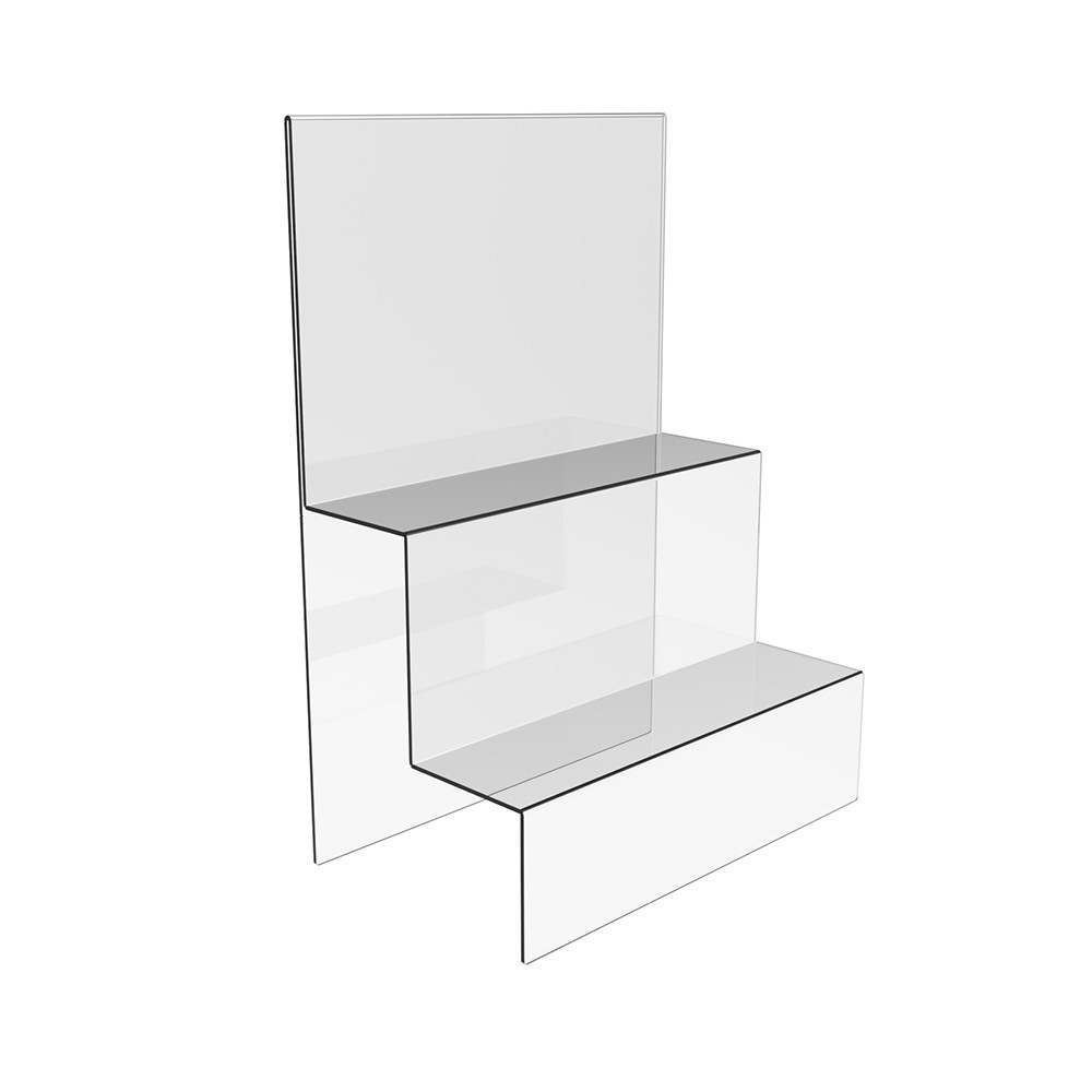 Товарная горка EKOSTAR на 2 ступеньки из акрила 350х200х500 Киев - изображение 2