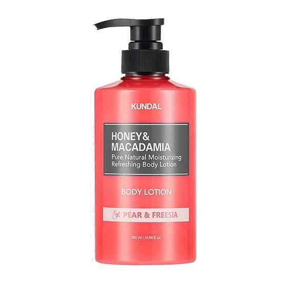 Поживний ароматичний лосьйон для тіла Honey & Macadamia Body Lotion Pear & Freesia Kundal 500 мл Київ