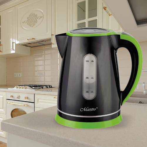 Електрочайник 1,8л 2000W (диск) чорний MR-058-BLACK Maestro Житомир