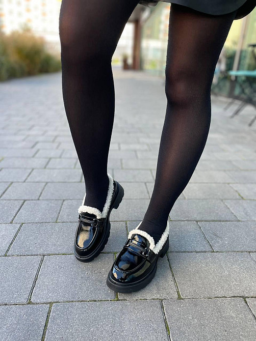 PLPS Лофери жіночі PLPS чорні шкіра лакована низький хід 36-41 ( -3) Коломыя - изображение 8