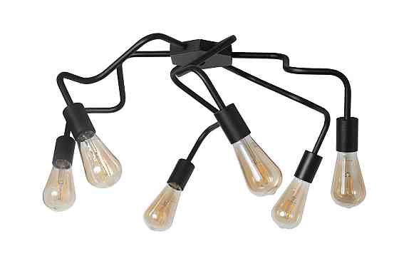 Потолочная люстра паук черная на 6 лампы Laminari NL 17503-6 BK Одесса