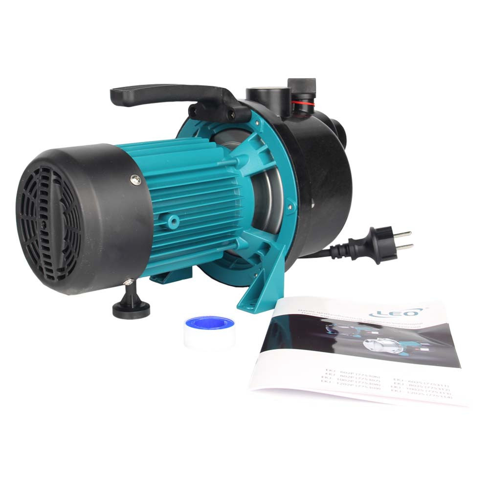 Насос відцентровий самовсмоктуючий 0.6кВт Hmax 35м Qmax 50л/хв пластик LEO EKJ-602P (775306) Рівне - фото 7