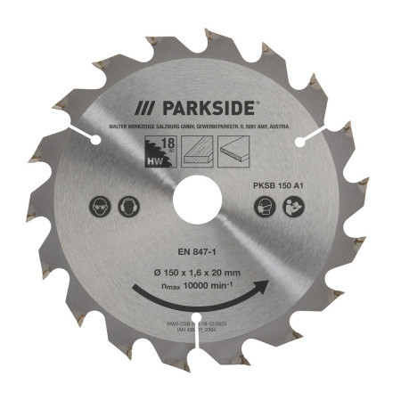 Полотно для дискової пилки Parkside PKSB 150 А1 з 18 зубами (150х1,6х20 мм) Полтава - photo 1