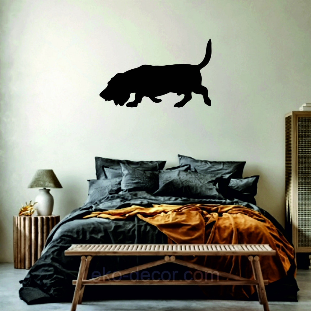 Декоративное настенное Панно «Бигль», Декор на стену 110*67 см, Черный Киев - изображение 3