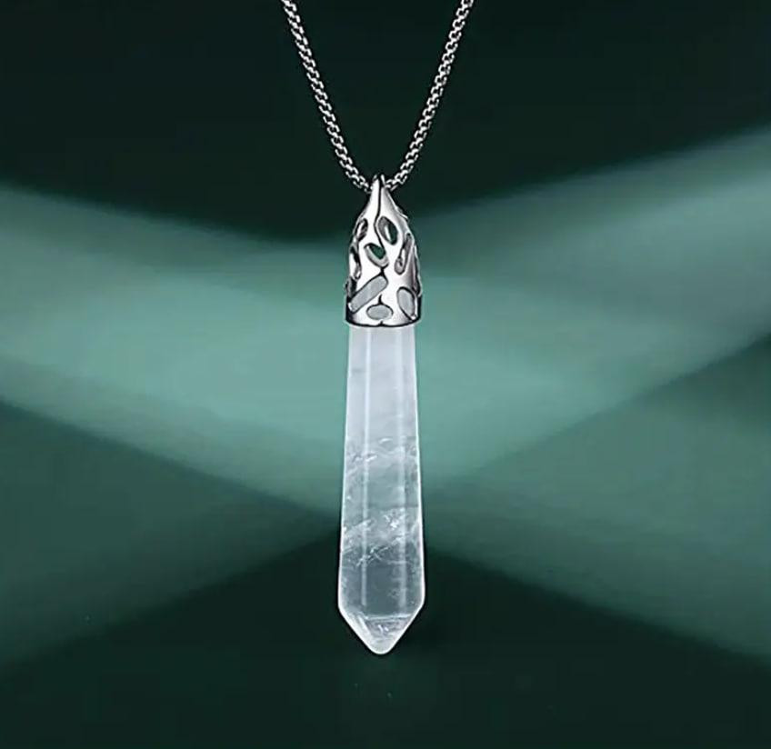 Підвіска з гірського кришталю – для очищення, ясності та енергетичного балансу Київ - фото 1