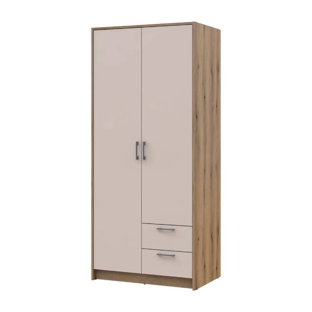Шафа для одягу Doros Ронді Дуб Артизан/Кашемір 2ДСП 82х52х195 DRS-011660 (80737805) Львів - фото 2