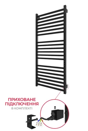 Электрический полотенцесушитель HF London 1170х530 TR K черный мат Киев