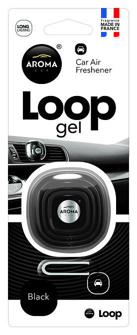 Ароматизатор Aroma Car Loop Black гелевий Киев - изображение 1