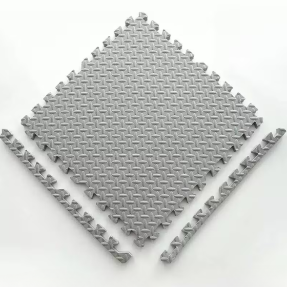 Килимок-пазл підлоговий, термокилимок, без покриття, Eva-піни, 30 пазлів 60*60 см, площа покриття 10,8 м²,товщина 1 см,сірий Кам'янець-Подільський