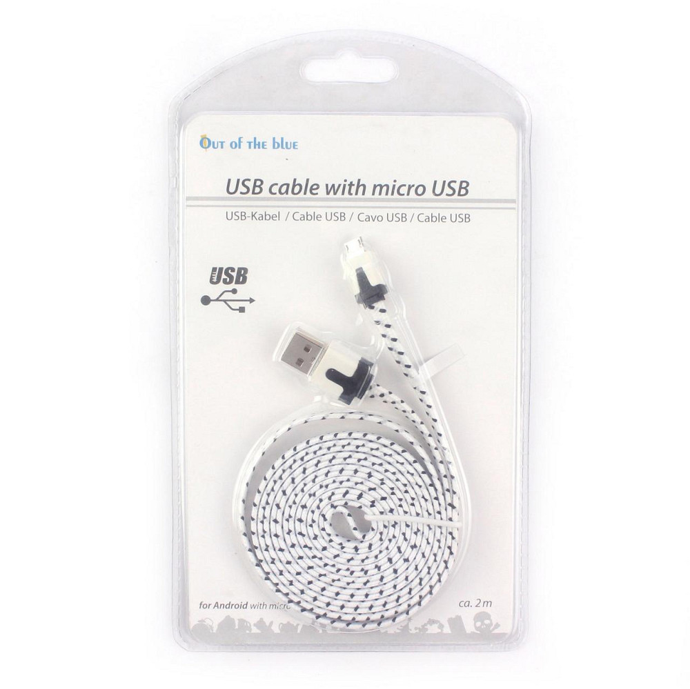 Кабель для Android пристроїв із micro USB, білий Рівне - фото 1