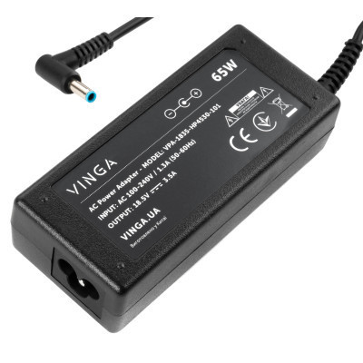 Блок питания к ноутбуку Vinga HP 65W 18.5V 3.5А 4.5*3.0 (VPA-1835-HP4530-101) Винница - изображение 3