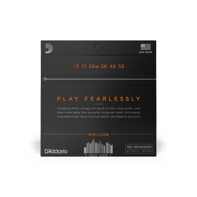 Струны для гитары D'Addario NYXL Medium Wound 3rd (13-56) (NYXL1356W) Винница - изображение 2