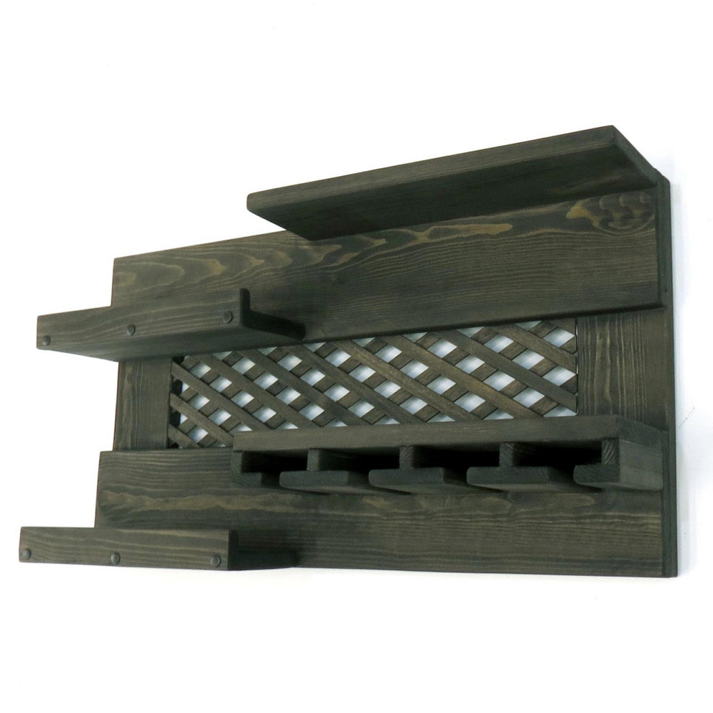 Настенная винная полка 